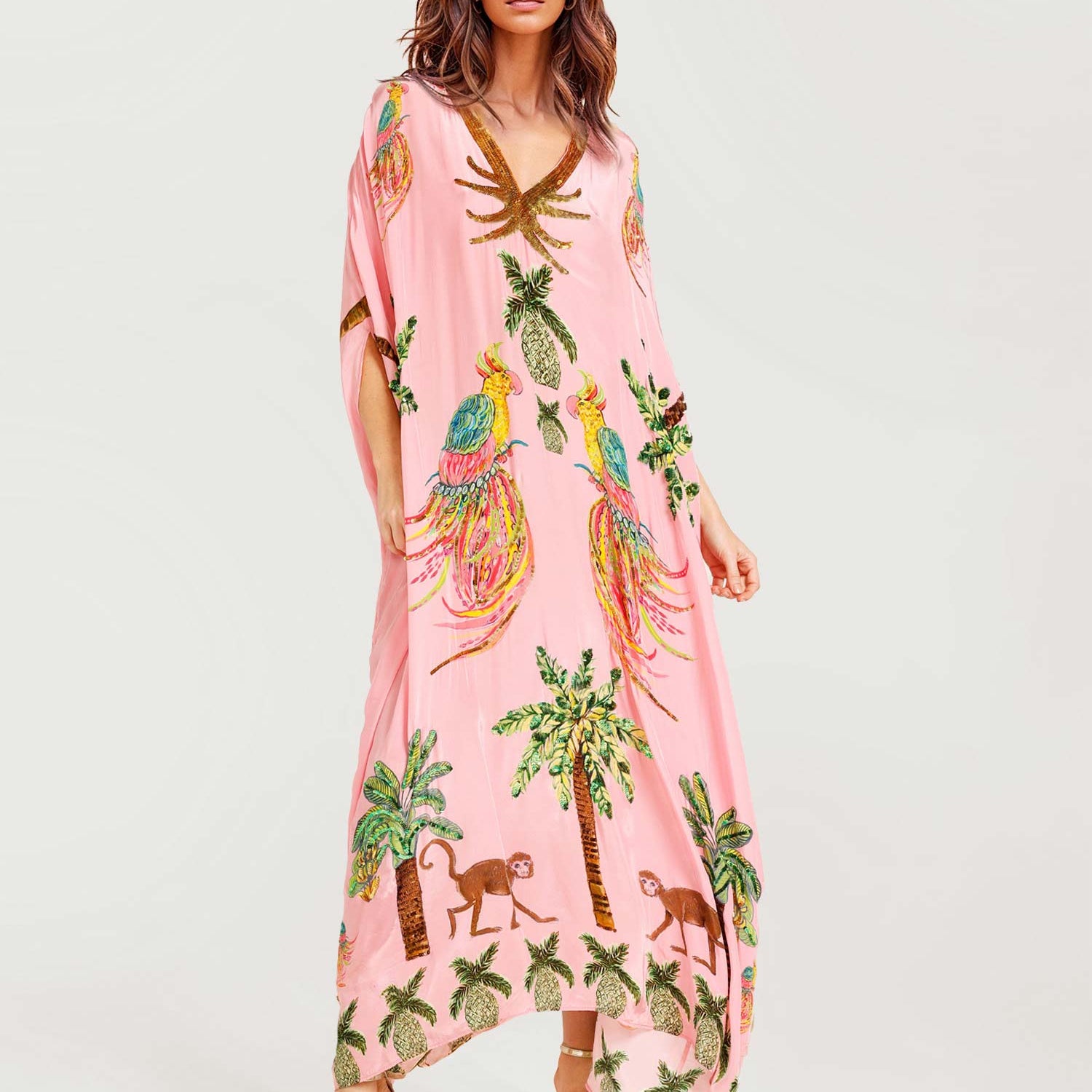 Alessandra - Robe longue à motifs