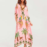 Alessandra - Robe longue à motifs