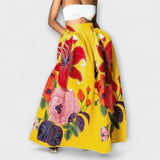 Ysolda - Jupe longue taille haute à imprimé floral