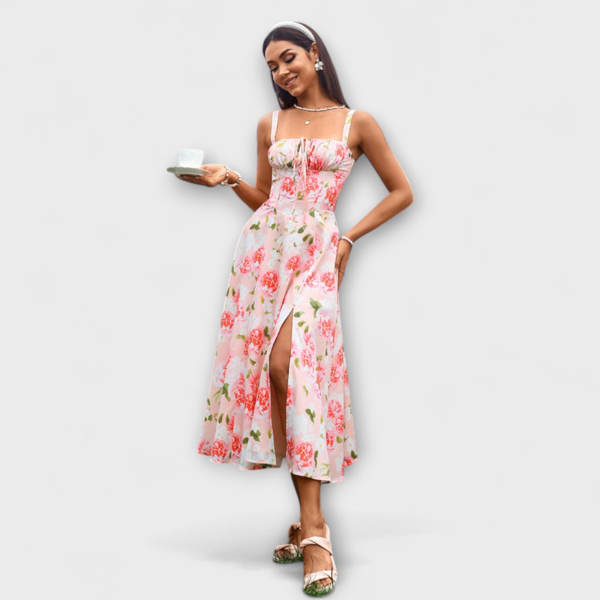 Hope - Robe à volants avec détail fente