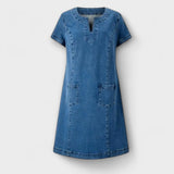 Mathea - Robe en Denim Doux