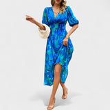 Clara - Robe midi à fleurs élégante