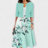 Robe Midi Femme avec Blazer