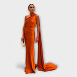 Robe maxi halter décolletée