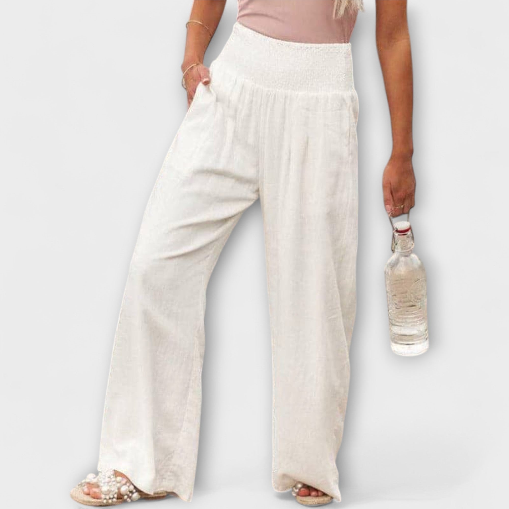 Thearya - Pantalon en lin décontracté et ample