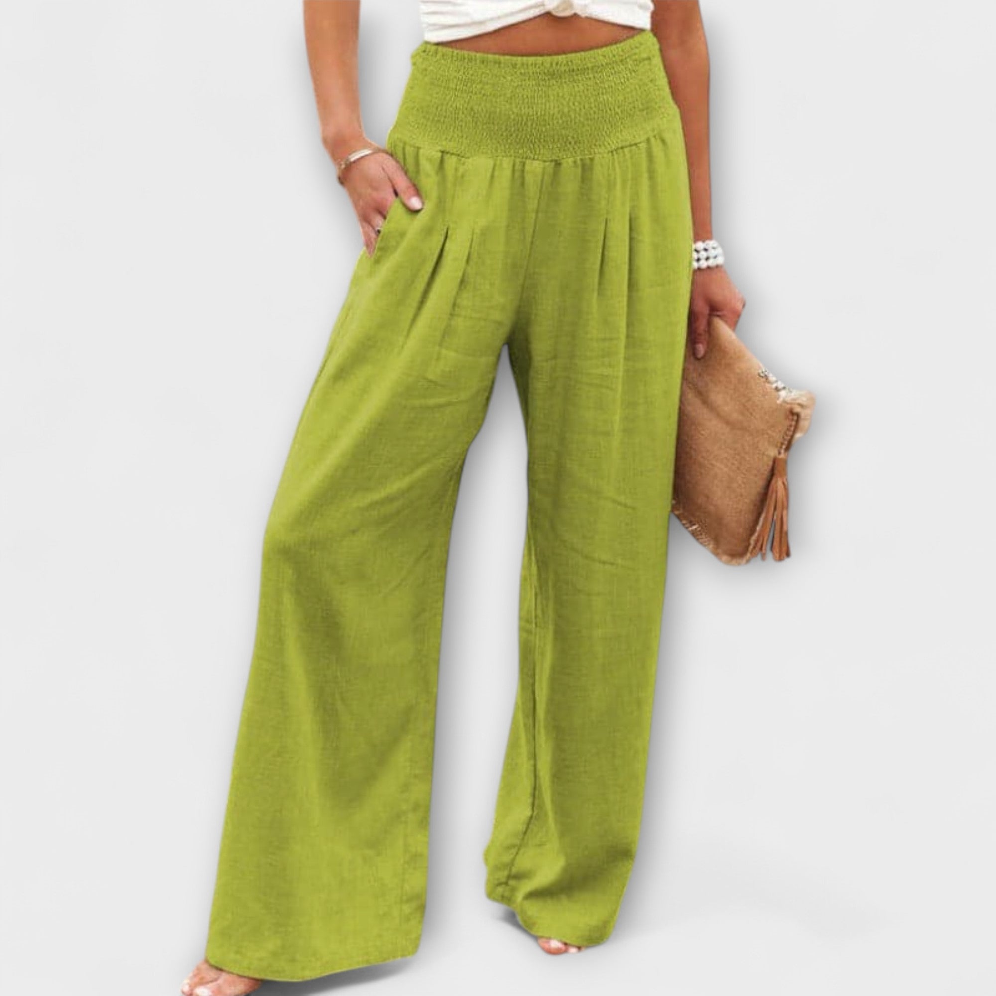 Thearya - Pantalon en lin décontracté et ample