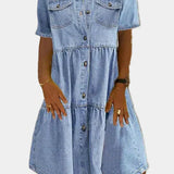 Robe en Jean Bohémienne