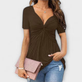 Lina – T-shirt à col en V