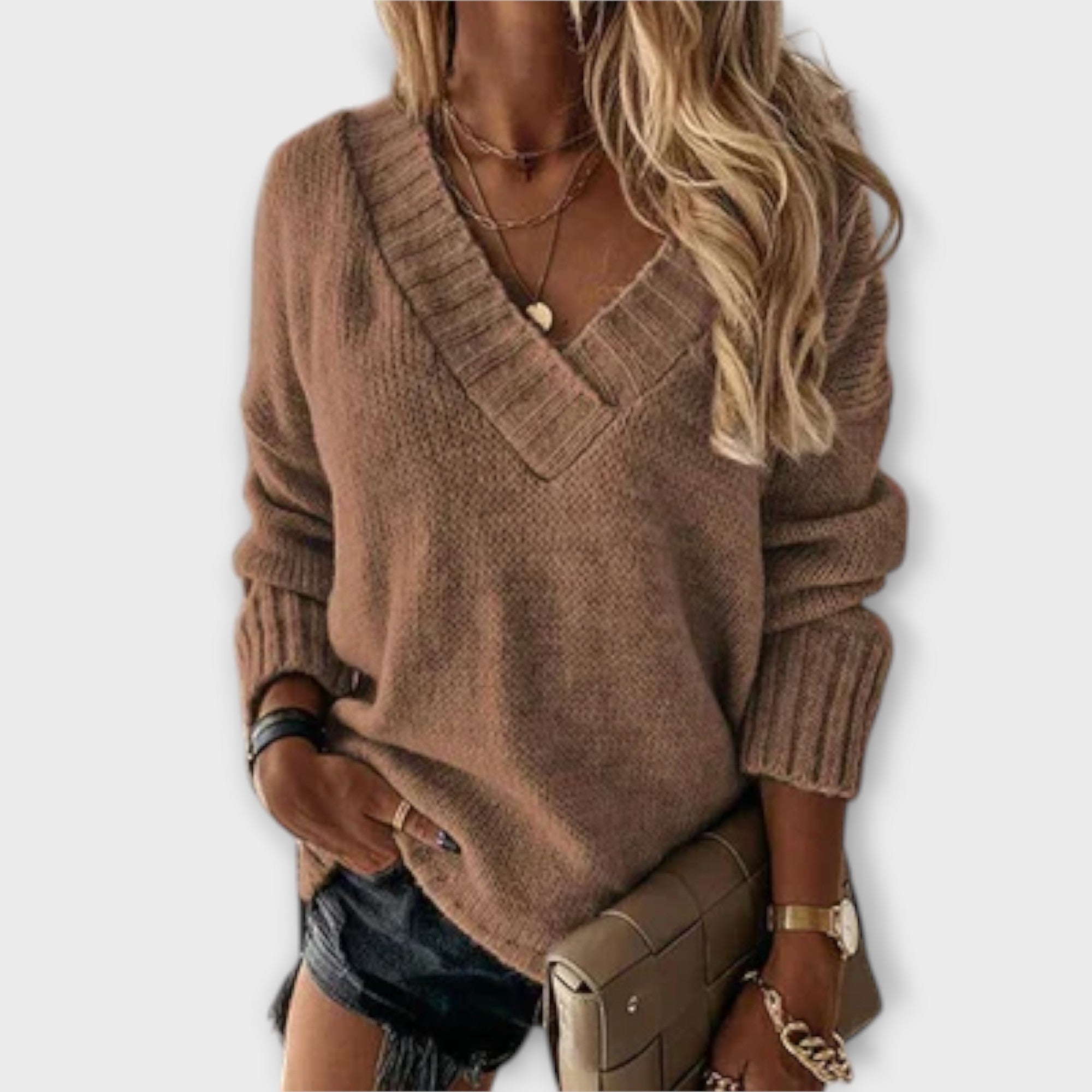 Jane - Pull en V doux