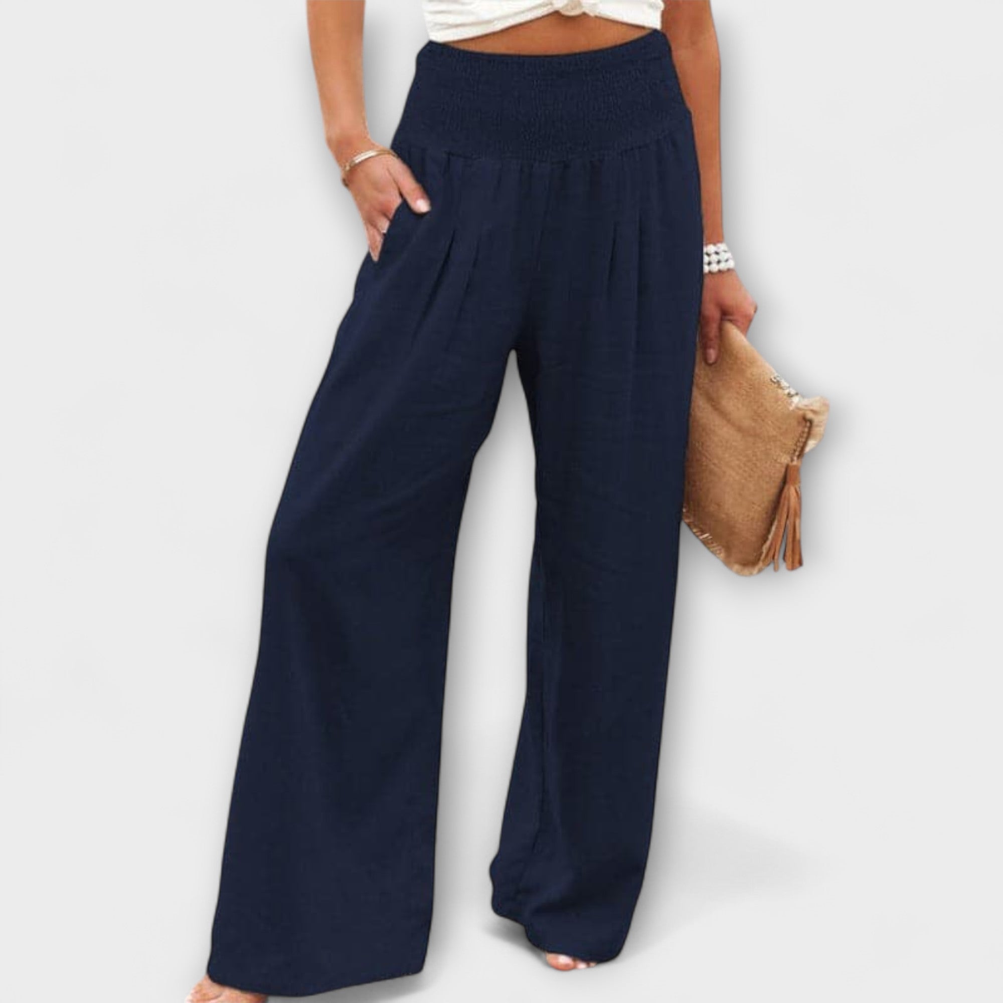 Thearya - Pantalon en lin décontracté et ample