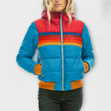 Roswitha - Parka rétro pour femmes avec capuche en fausse fourrure