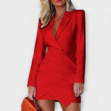 Robe blazer à manches longues pour femmes