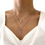 Ensemble de colliers vintage avec pendentif doré