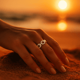 Bague en or zircon