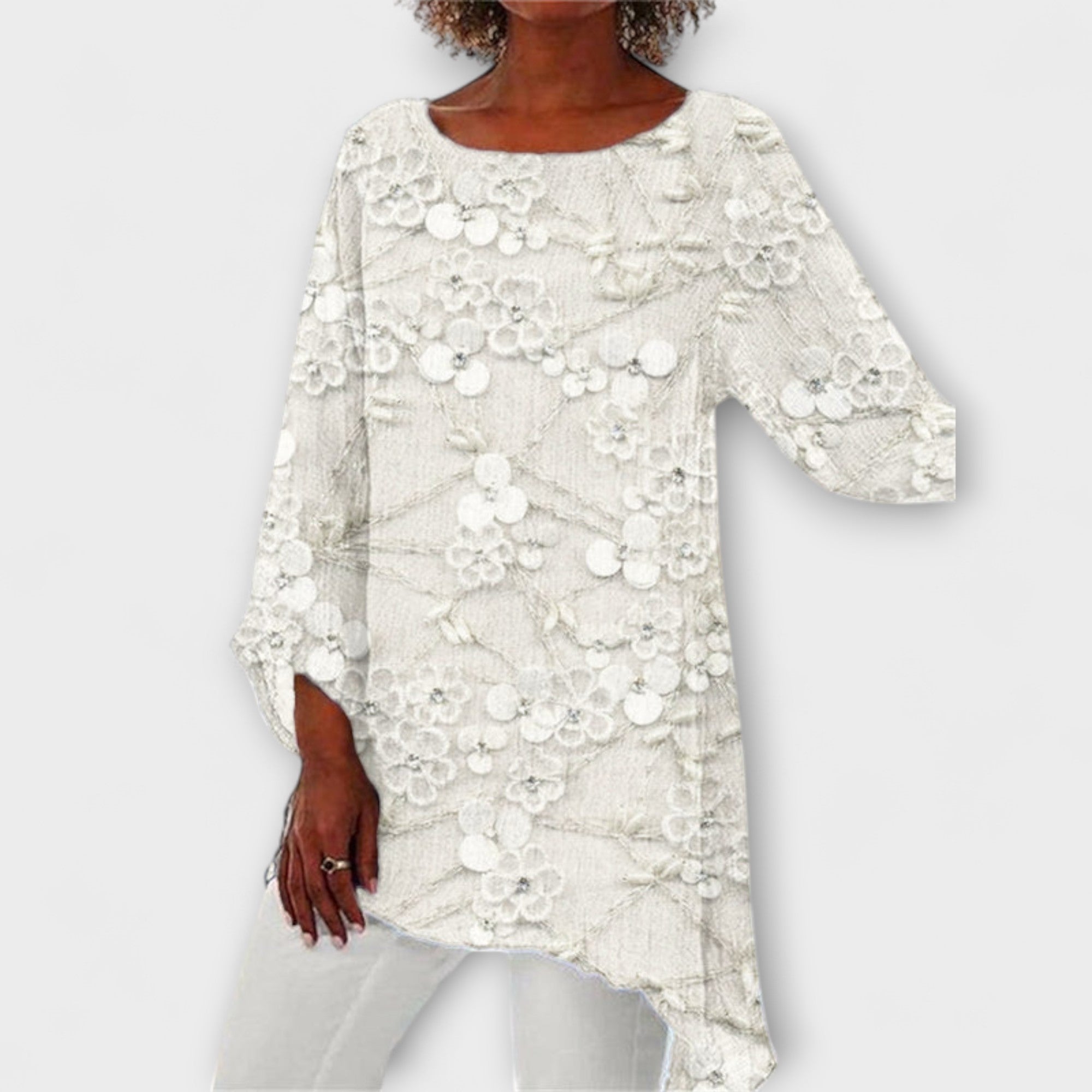 Harper - Blouse avec impression florale en cristal