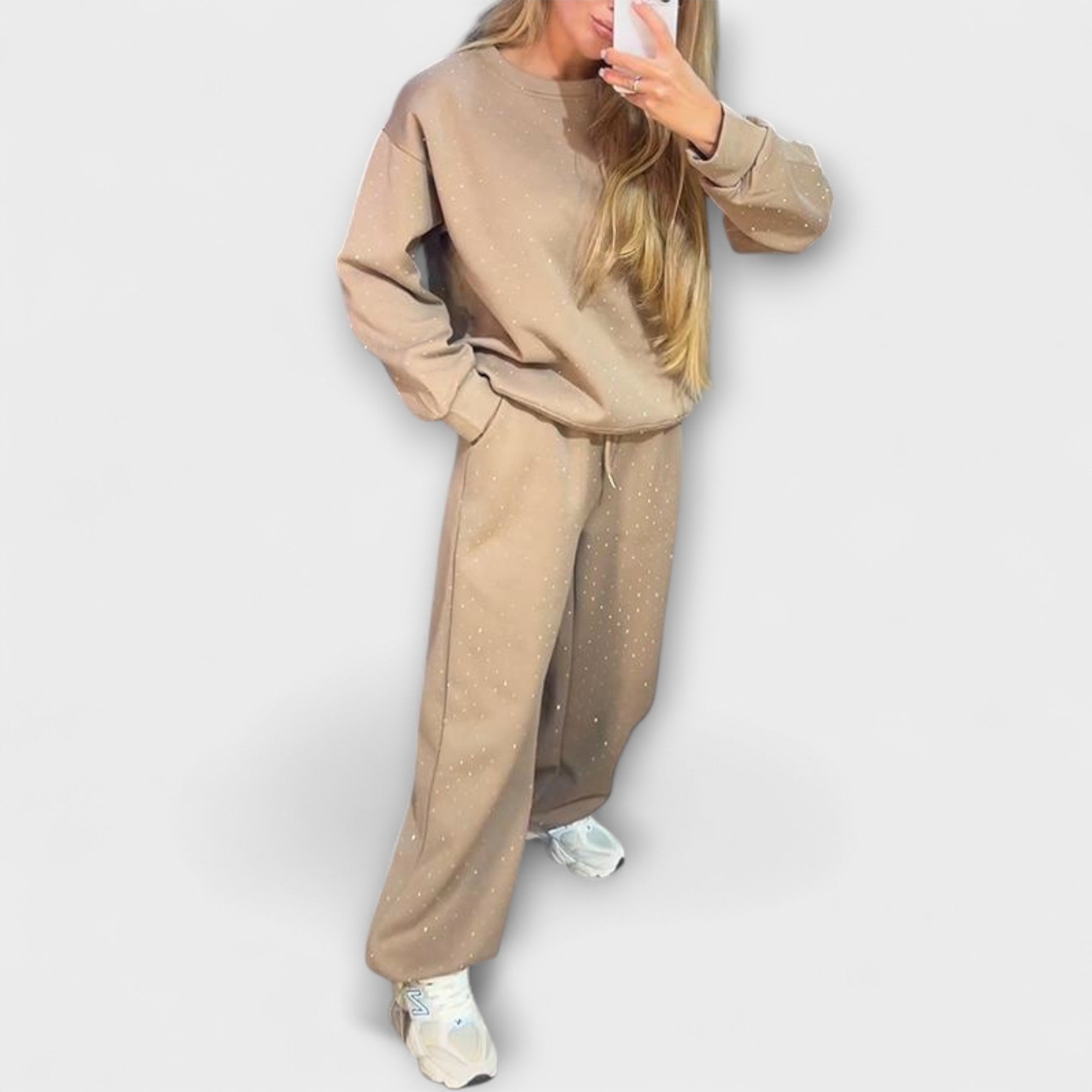 Meena - Ensemble de loisirs pour femmes avec encolure ronde