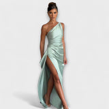 Robe Maxi à Une Épaule