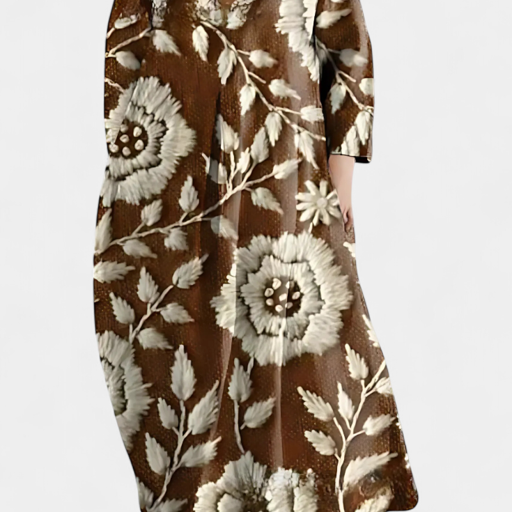 Ana - Robe fluide à motifs
