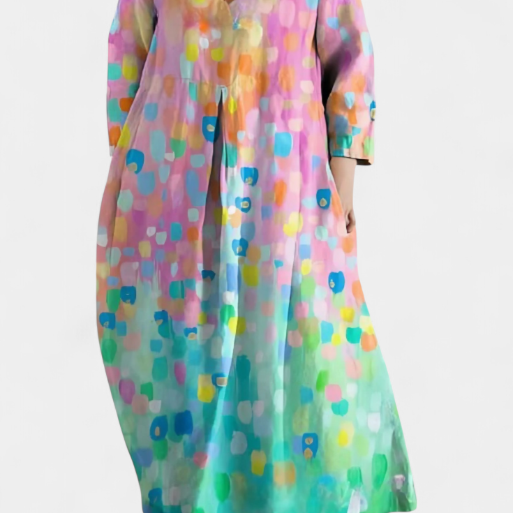 Ana - Robe fluide à motifs