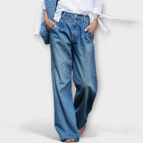 Ava - Jeans de haute qualité à jambe large
