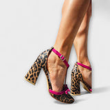 Leontina – Talon bloc avec accent sauvage
