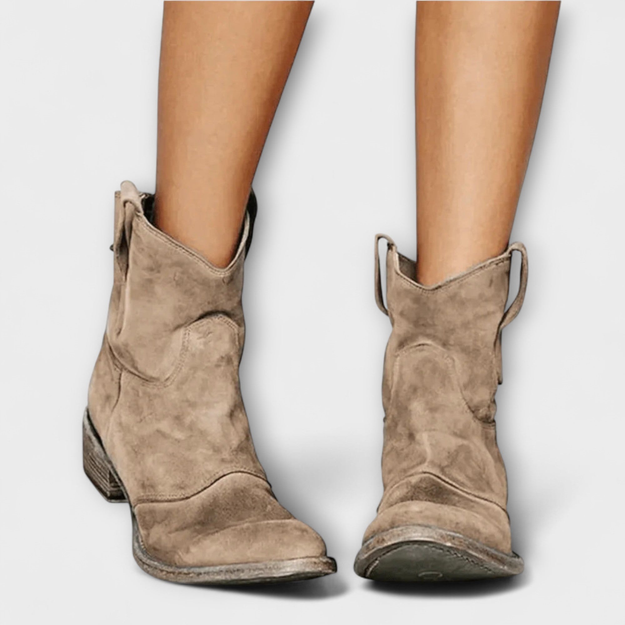 Marla - Bottes en daim de style savane