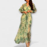 Lana - Élégante Robe Florale à Décolleté en V