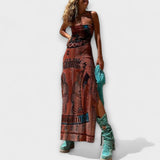 Frais - Robe Midi Unique avec Col Cowl