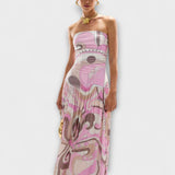 Tatum - Robe maxi sans manches en pastel époustouflante