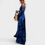 Juniper - Robe Maxikleid Florale à Épaules Dénudées