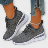 Giselle – Baskets Orthopédiques Éblouissantes avec Strass