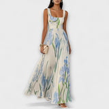 Pénélope - Robe maxi en chiffon