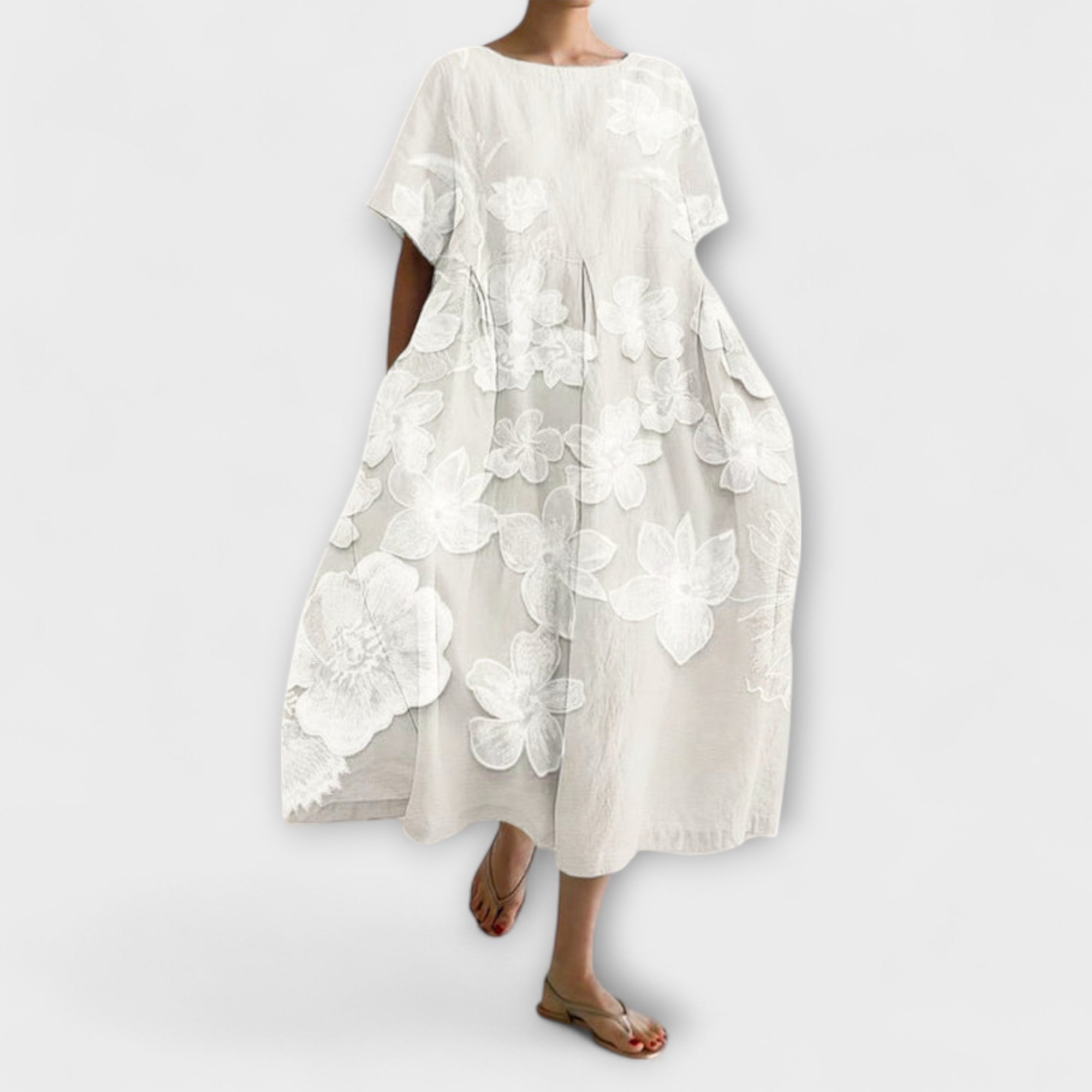 Olivia - Robe élégante avec motif floral