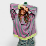 Mary - Pull oversized rayé