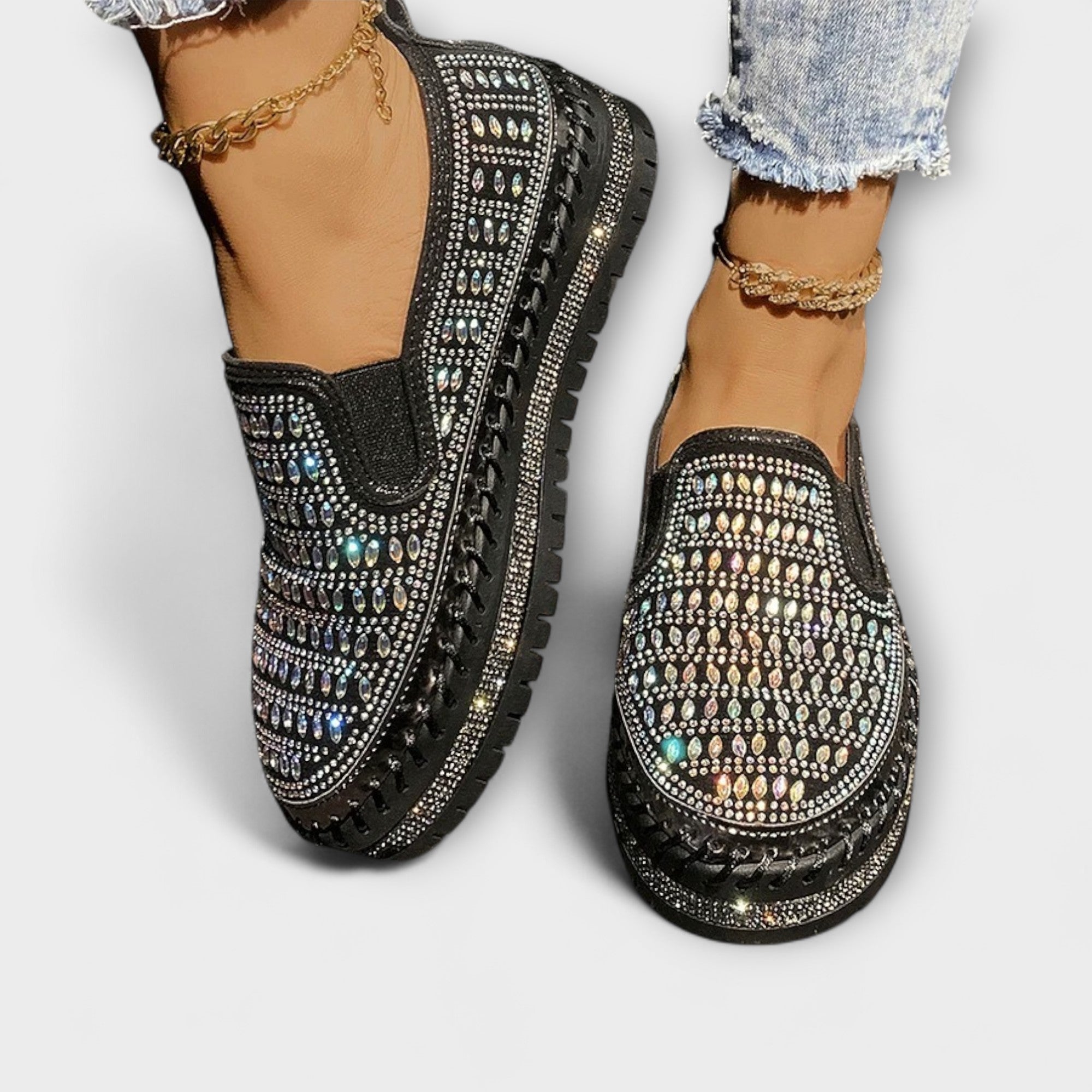 Kenna – Embellie de strass avec une pointe ronde