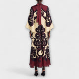 Lucy - Robe maxi à imprimé grenadille pour une élégance sans effort