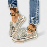 Rue – Mocassins avec nœud en strass