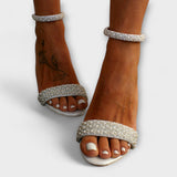 Mirella - Sandales de mariée élégantes avec des lanières délicates