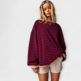 Mary - Pull oversized rayé