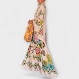 Lisa - Robe maxi élégante avec imprimé floral et design fluide
