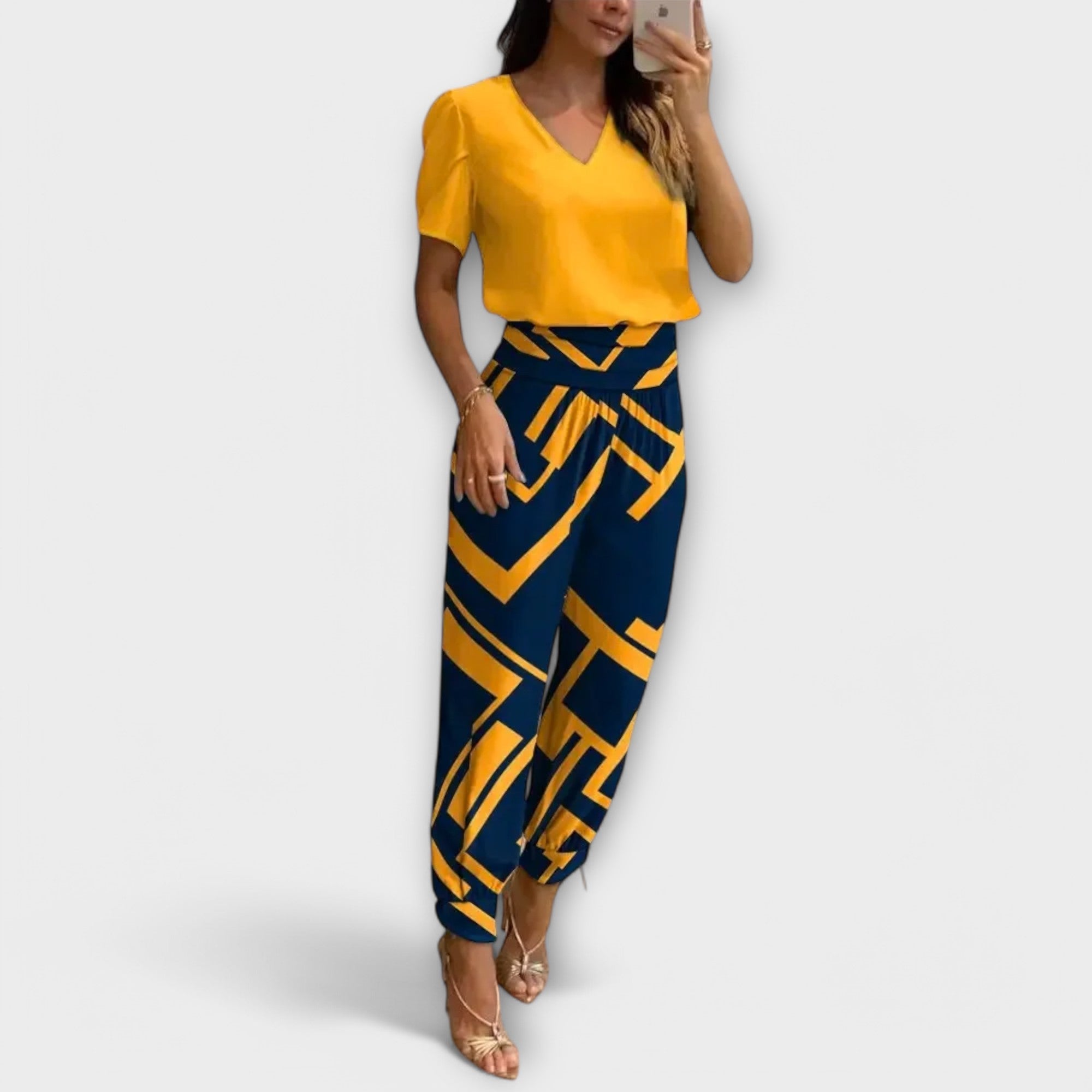 Irmelin – Ensemble Élégant Avec Haut Et Pantalon