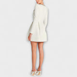 Wren - Robe mini en velours avec ornement en pierres précieuses