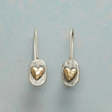 Boucles d'oreilles vintage avec cœur