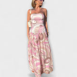 Tatum - Robe maxi sans manches en pastel époustouflante
