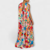Harlow - Robe Maxi Fleurie Off-Shoulder