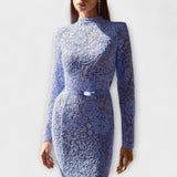 Freya - Robe midi élégante en dentelle florale