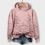 Grace – Sweat à capuche vintage avec imprimé floral