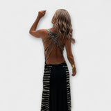 Livia - Robe maxi avec tie-dye ciel étoilé