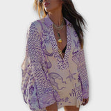 Liv - Ensemble de chemise et short en satin d'eau