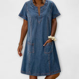 Mathea - Robe en Denim Doux